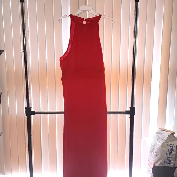 green emerald velvet dress SHEIN Modely Burgundy Red Ladies' Solid Color Simple Arabian Daily Mod |  Dress